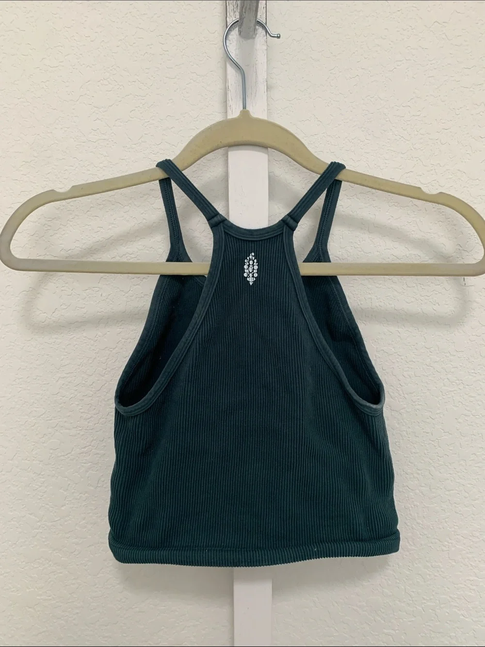 Free People Movement Happiness Tums Ribbed Racerback Cropped Tank Top